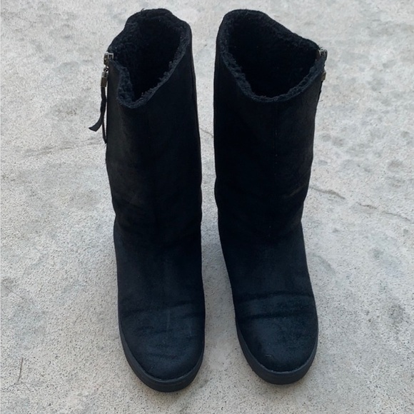 Elliot Lucca Women's Prima Suede Side Zip Lined Boots Size 9 - Picture 2 of 7